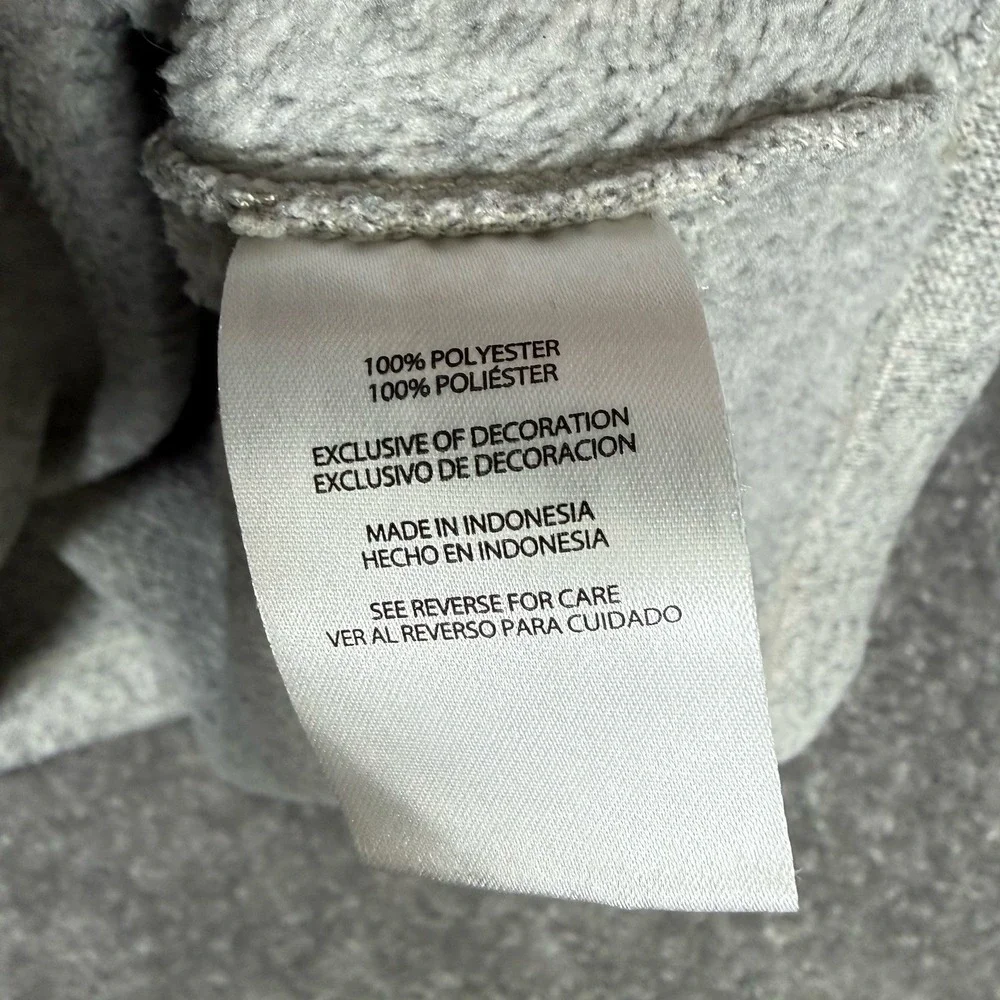 Eddie Bauer Sweater Fleece‎ Mens Medium Gray 1/4 Zip Long Sleeve Pullover